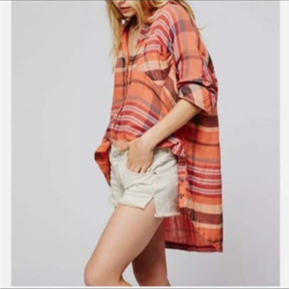 Free People Plaid Tunic - Picture 2 of 5